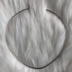 Silver Toned Collar Necklace